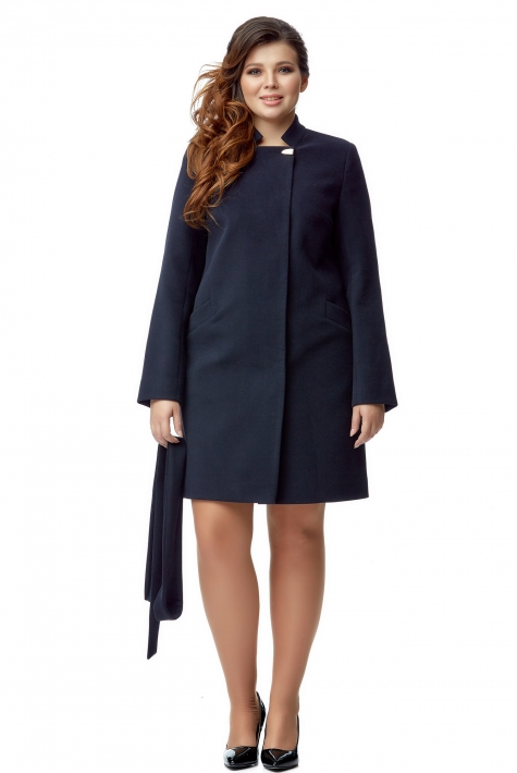 Женское пальто из текстиля с воротником 8001923