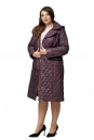 Женское пальто из текстиля с капюшоном 8010062-2