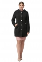 Женское пальто из текстиля с капюшоном 8012088