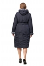 Женское пальто из текстиля с капюшоном, отделка искусственный мех 8012388-3
