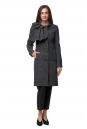 Женское пальто из текстиля с воротником 8012501-2