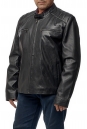 Мужская кожаная куртка из натуральной кожи с воротником 8014618-2