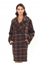 Женское пальто из текстиля с воротником 8015886