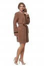 Женское пальто из текстиля без воротника 8016053