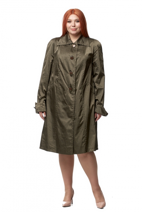 Женское пальто из текстиля с воротником 8016828