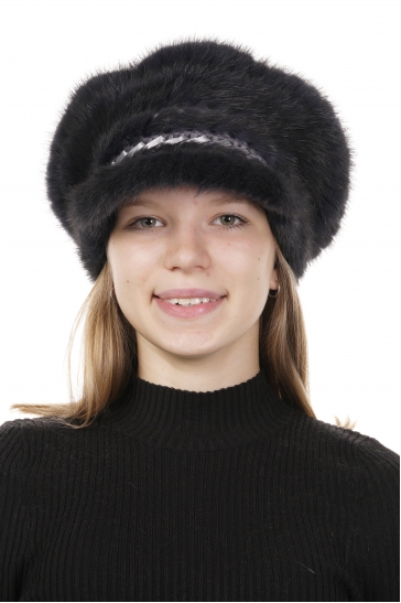 Шапка женская из норки