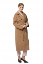 Женское пальто из текстиля с воротником 8021510-2