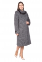 Женское пальто из текстиля с воротником 8021614