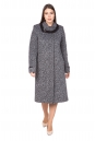 Женское пальто из текстиля с воротником 8021614-2