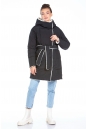 Женское пальто из текстиля с капюшоном, отделка искусственный мех 8022715-3