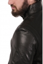 Мужская кожаная куртка из натуральной кожи с воротником 8022839-5