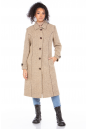 Женское пальто из текстиля с воротником 8022974