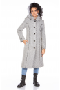 Женское пальто из текстиля с капюшоном 8022976
