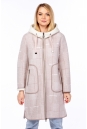 Женское пальто из текстиля с капюшоном 8023523