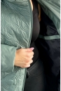 Женское пальто из текстиля с капюшоном 8024013-8