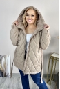 Куртка женская из текстиля с капюшоном 8024015