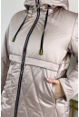 Женское пальто из текстиля с капюшоном 8024089-6