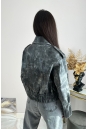 Женская кожаная куртка из натуральной кожи с воротником 8024137-4